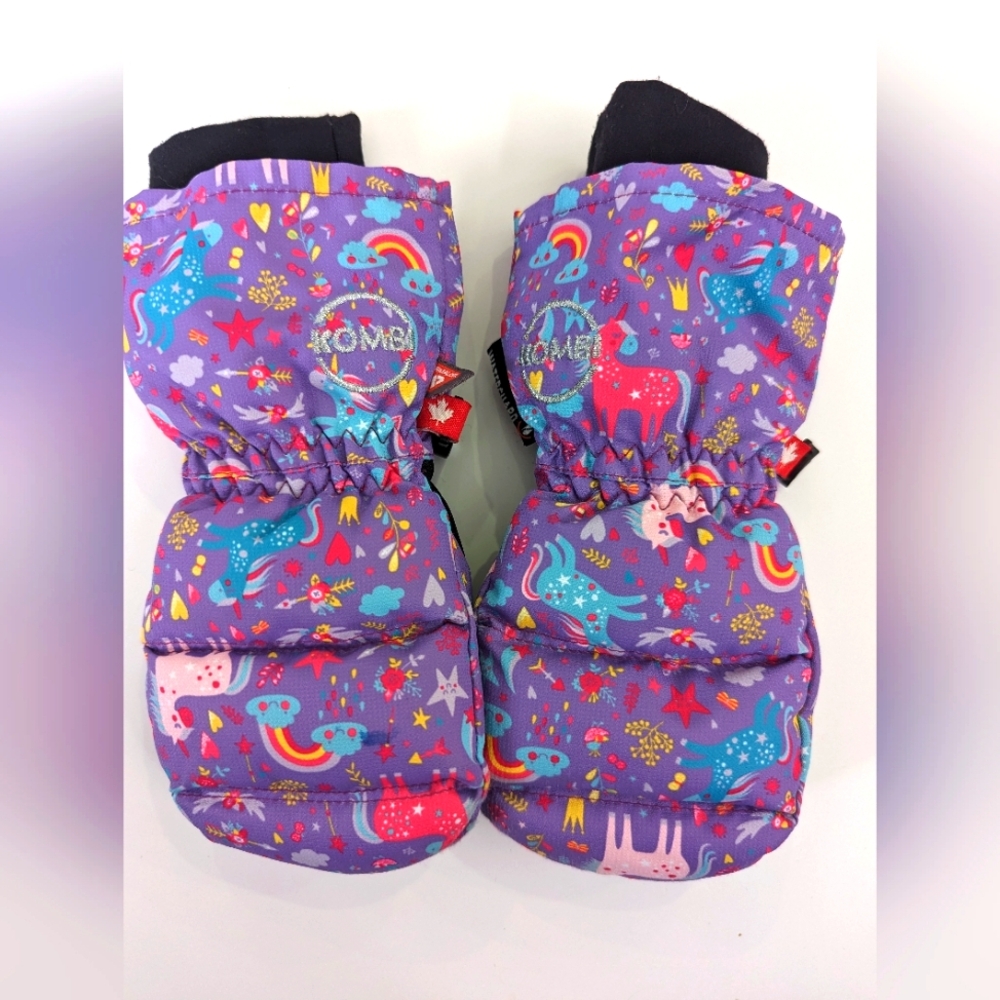 Kombi Children's size small unicorn winter mitts